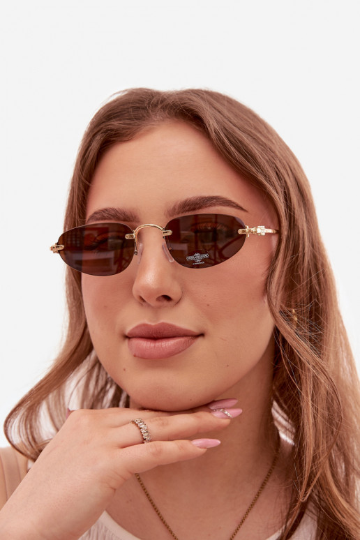 Sonnenbrille Feminin dunkelbraun
