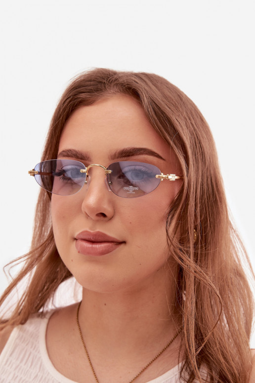 Sonnenbrille Feminin blaue Farbe