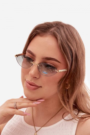 Sonnenbrille FemininFiltrem UV grüne Farbe 2