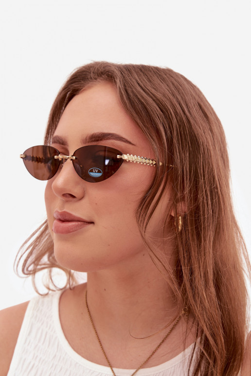 Sonnenbrille FemininFiltrem UV dunkelbraun