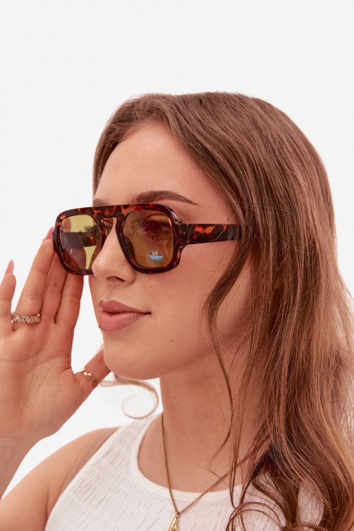 Feminin SonnenbrilleFiltrem UV braun-grüne Farbe