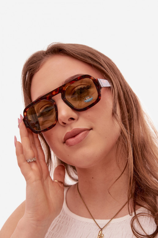 Feminin SonnenbrilleFiltrem UV braun-grüne Farbe