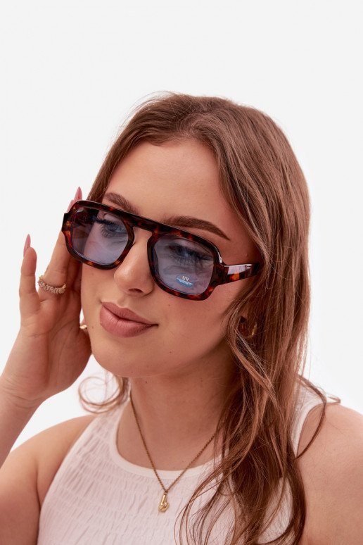 Feminin SonnenbrilleFiltrem UV braun-blaue Farbe