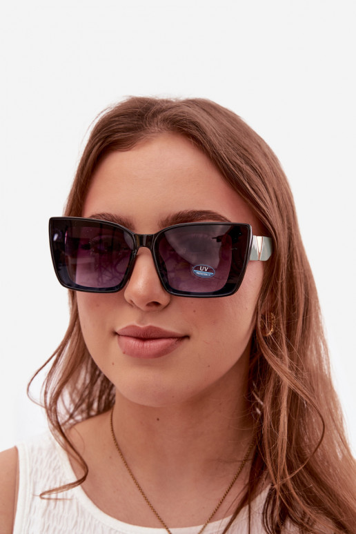Sonnenbrille Feminin Katzenauge SchZuarz und-Mintfarbe