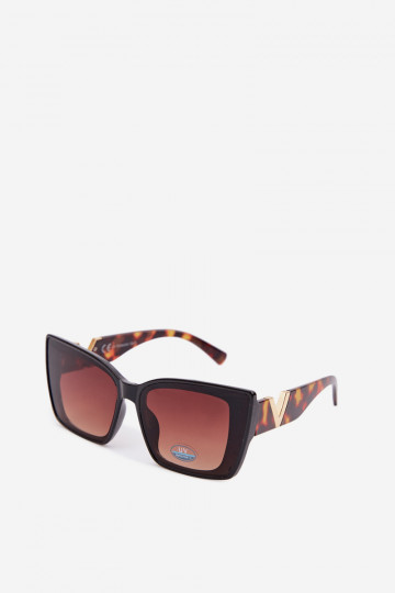 Sonnenbrille Feminin Katzenauge braune Farbe