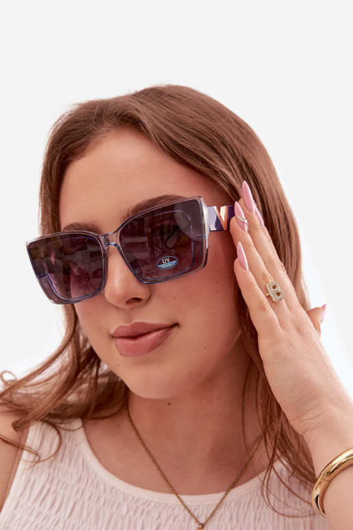 Sonnenbrille Feminin Katzenauge Dunkelblau