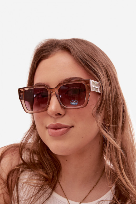 Sonnenbrille Feminin braune Farbe
