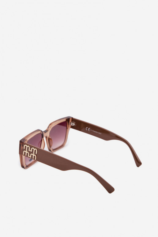 Sonnenbrille Feminin braune Farbe