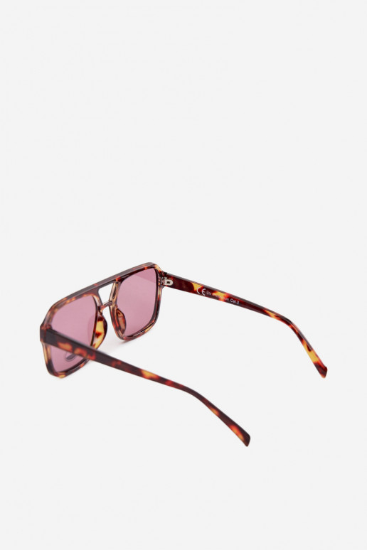 Sonnenbrille Feminin braun-pinke Farbe