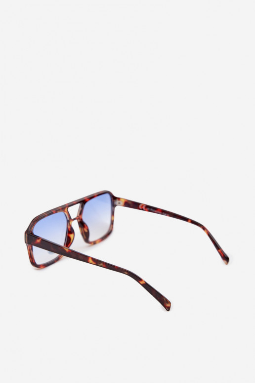 Sonnenbrille Feminin braun-blaue Farbe