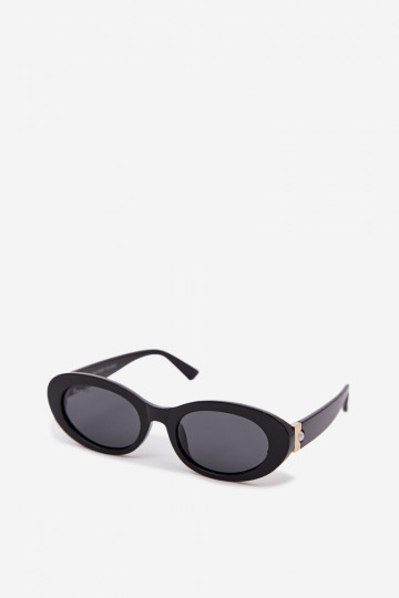 Sonnenbrille Feminin mit Kunstperlen schZuarze Farbe