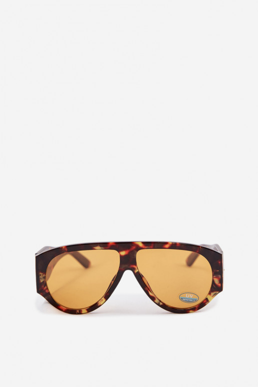 Feminin Sonnenbrille braune Farbe