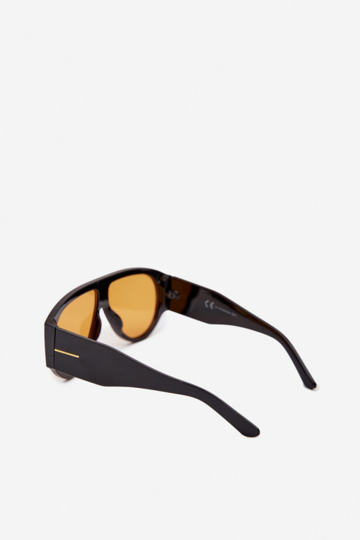 Feminin Sonnenbrille SchZuarz und-orange Farbe