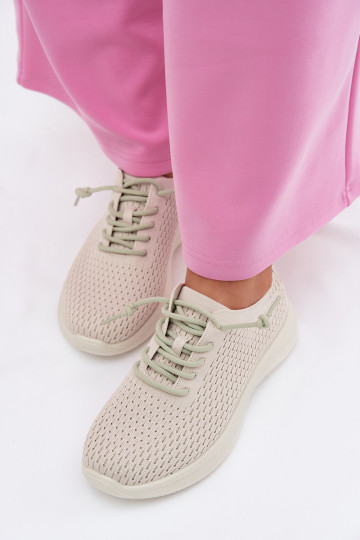  Turnschuhe Feminin Beige Carmivelle 2