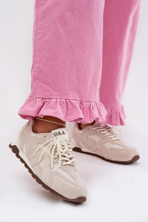 Haut aus INildleder Sneakers Stilvollllschuhe Feminin MK61-0705 graue Farbe