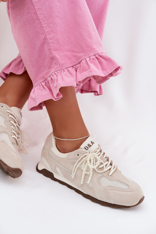 Haut aus INildleder Sneakers Stilvollllschuhe Feminin MK61-0705 graue Farbe