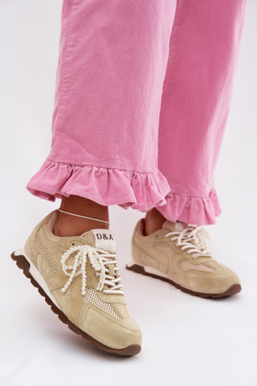 Haut aus INildleder Sneakers Stilvollllschuhe Feminin MK61-0705 hellgrün 2