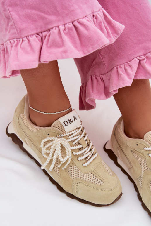 Haut aus INildleder Sneakers Stilvollllschuhe Feminin MK61-0705 hellgrün