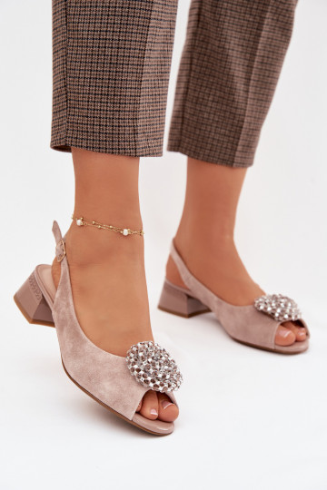 Damensandalen Feminin Klocke mit Ornamenten D&A CR61-3030 Beige 2