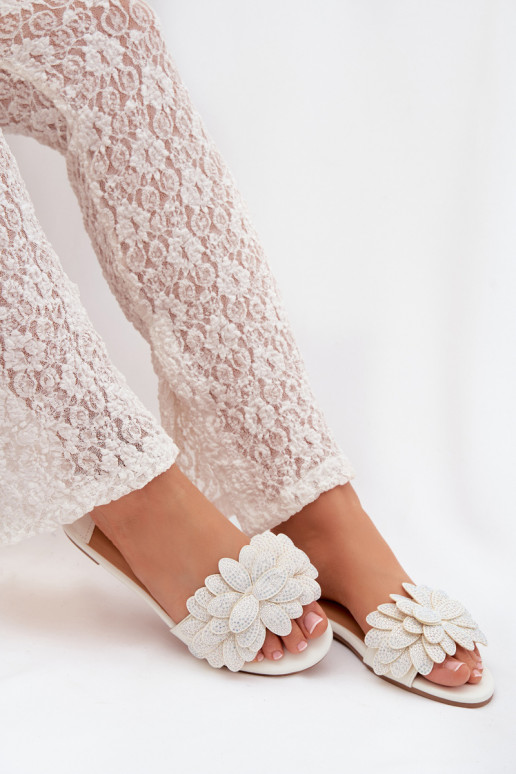 Hausschuhe FrauenZuohnung Mit Dekoration Zueiße Farbe Grelora