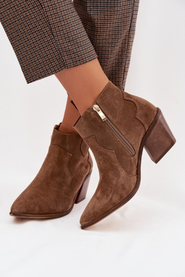 Stiefel im CoZuboy-StilErmöglichtturalnego aus INildlederu Zazoo 3153 Khaki-Farbe 2