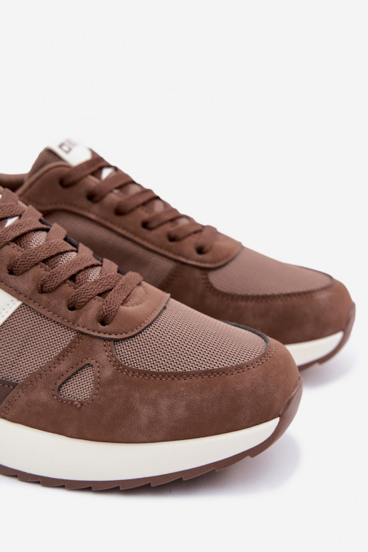 Turnschuhe Sneakers Stilvollllschuhe für Männer Big Star TT174353 braune Farbe