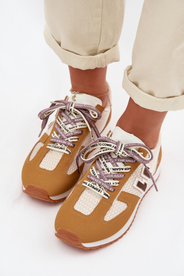 Sneakers Stilvollllschuhe Feminin Mit Dekorationen Schnürungm gelbe Farbe Henira