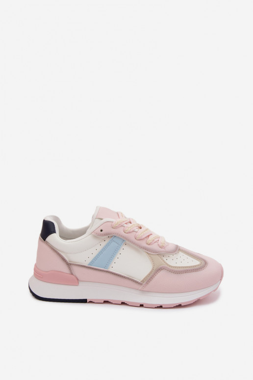 Sneakers Stilvollllschuhe Feminin aus Öko-Leder pinke Farbe Kelira