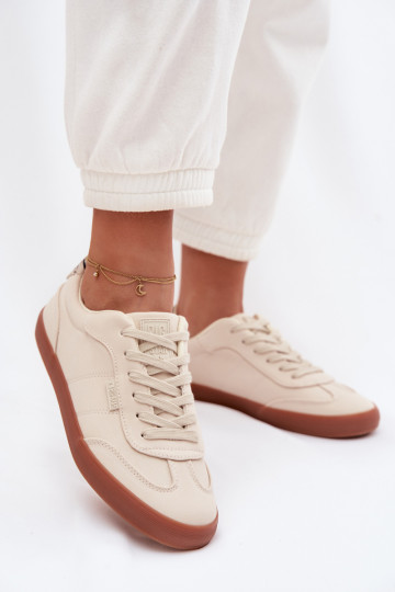 Damen Sneakers im sportlichen Stil Big Star TT274358 in Sandfarbe 2