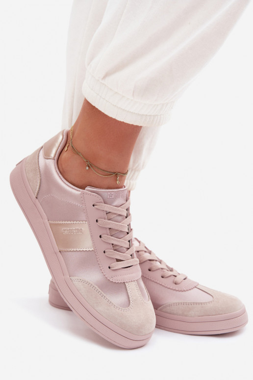 Sneakers Stilvollllschuhe Feminin Big Star TT274157 pinke Farbe