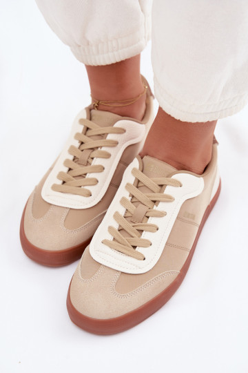 Damen Sneakers im sportlichen Stil Big Star TT274420 in Sandfarbe