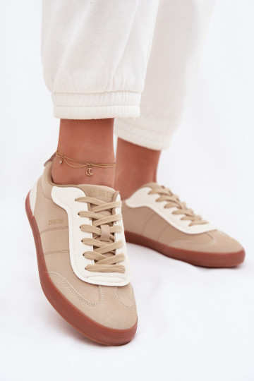 Damen Sneakers im sportlichen Stil Big Star TT274420 in Sandfarbe 2