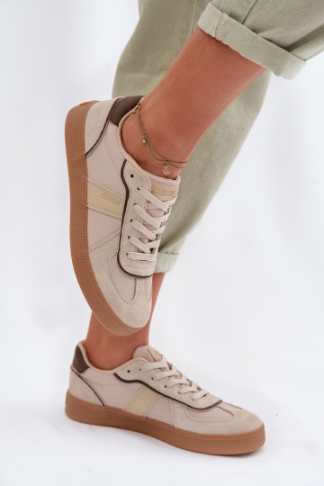 Damen Sneakers im sportlichen Stil Big Star TT274174 in Sandfarbe