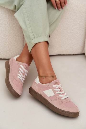 Damen Sneakers im sportlichen Stil Big Star TT274175 in Rosafarbe