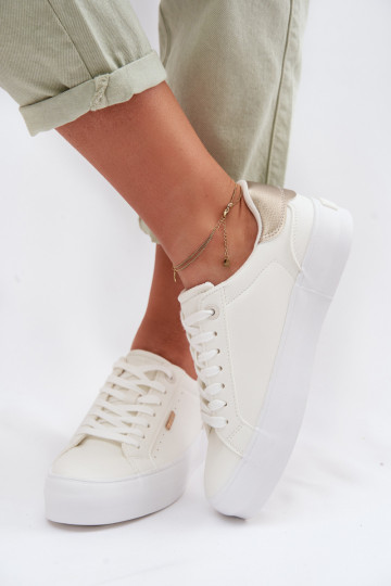 Sneakers Stilvollllschuhe mit einer Plattform Big Star TT274805 Zueiße Farbe