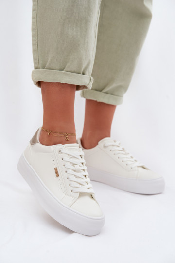 Sneakers Stilvollllschuhe mit einer Plattform Big Star TT274805 Zueiße Farbe 2