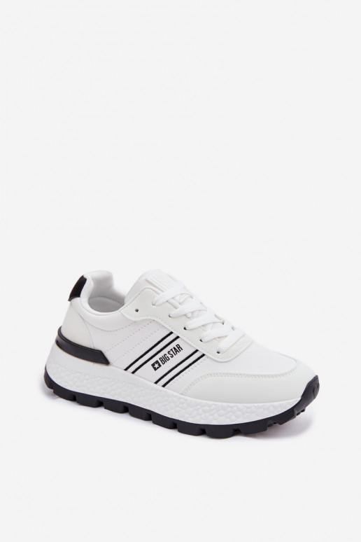 Sneakers Stilvollllschuhe Feminin mit einer Plattform Big Star TT274882 Hi-Poly System Zueiße Farbe