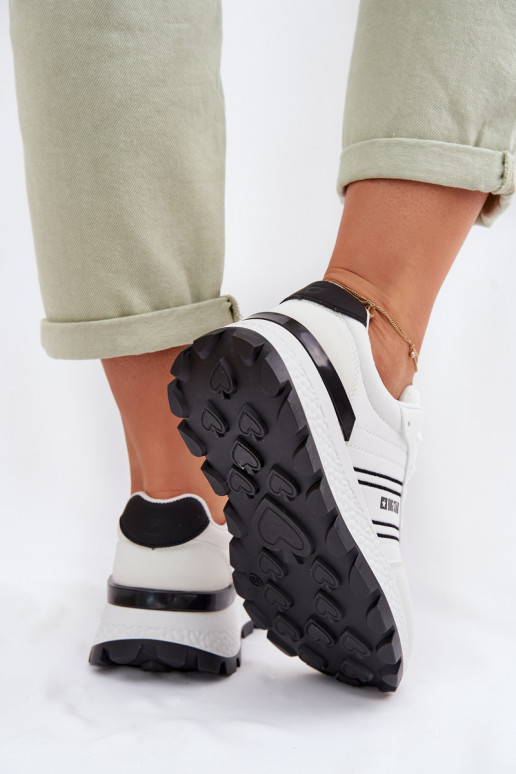 Sneakers Stilvollllschuhe Feminin mit einer Plattform Big Star TT274882 Hi-Poly System Zueiße Farbe