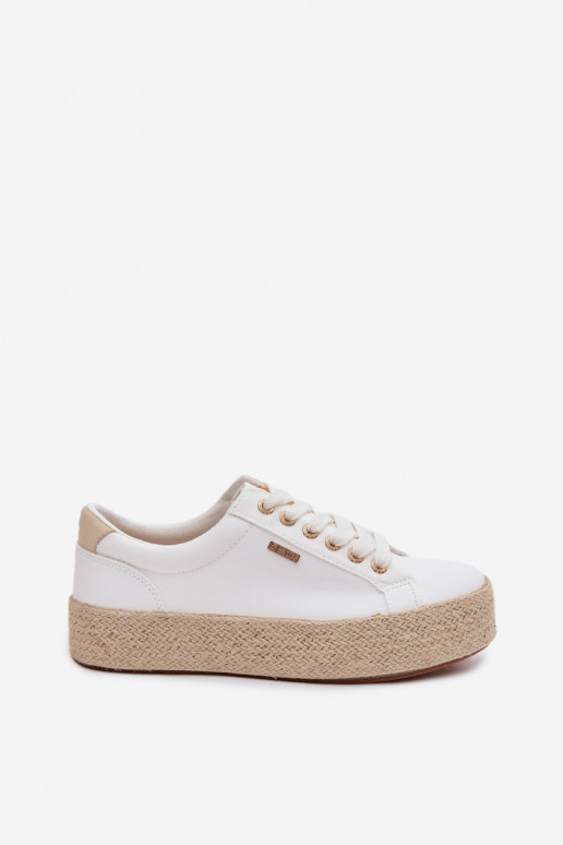 lässige Schuhe Espadrilles mit einer Plattform Big Star TT274349 Zueiße Farbe