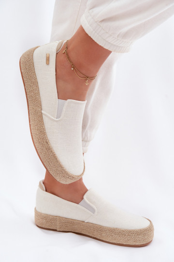 Espadrilles mit Plattform Big Star TT274090 elfenbeinfarbene Farbe