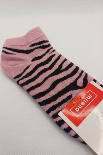 Socken Kindisch Jugend Zebra pinke Farbe 2