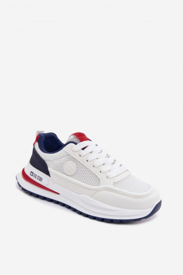 Sportliche Schuhe für Männer Big Star TT174315 Hi-Poly System in Weiß