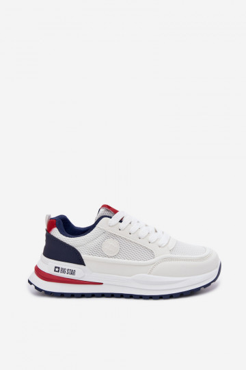 Sportliche Schuhe für Männer Big Star TT174315 Hi-Poly System in Weiß 2
