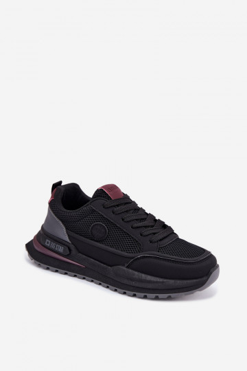 Turnschuhe für Männer Big Star TT174317 Hi-Poly System schZuarze Farbe