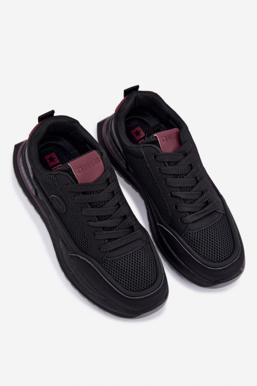 Turnschuhe für Männer Big Star TT174317 Hi-Poly System schZuarze Farbe