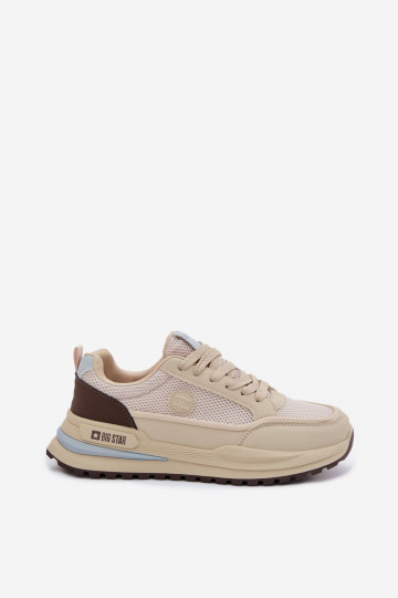 Turnschuhe für Männer Big Star TT174316 Hi-Poly System Beige 2