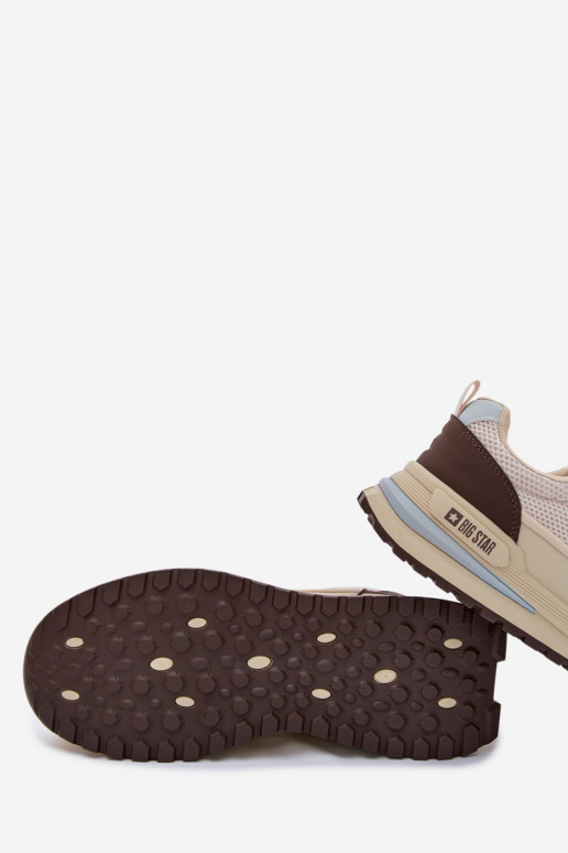 Turnschuhe für Männer Big Star TT174316 Hi-Poly System Beige