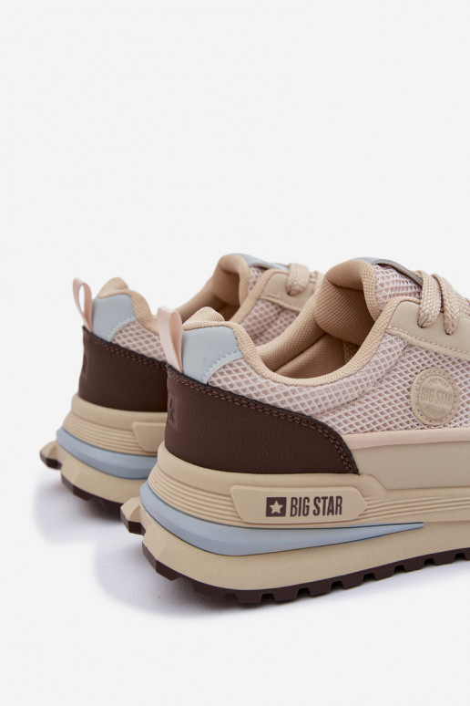 Turnschuhe für Männer Big Star TT174316 Hi-Poly System Beige