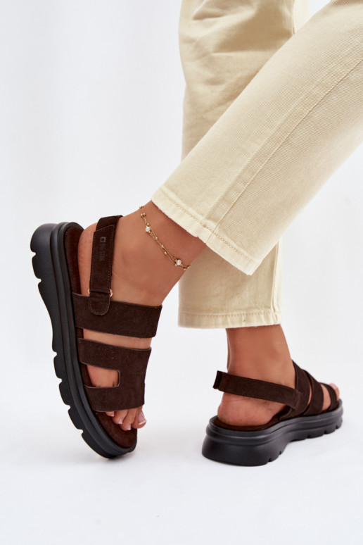 Damensandalen aus INildleder Big Star TT274483 CzekoladoZue