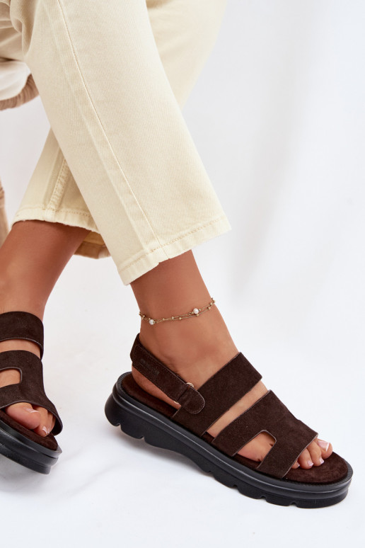 Damensandalen aus INildleder Big Star TT274483 CzekoladoZue